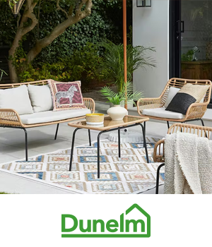 Dunelm - Garden furniture set in sunny garden