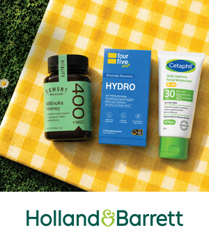Holland & Barrett - Health and wellness products on a picnic blanket
