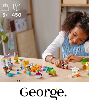 ASDA George - Girl playing with lego bricks