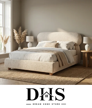 DHS - Beige colour themed bedroom with luxurious interior