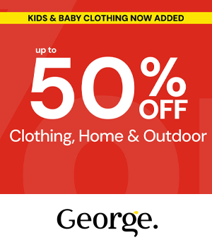 ASDA George - Kids & Baby clothing now added. Up to 50% off clothing, home and outdoor