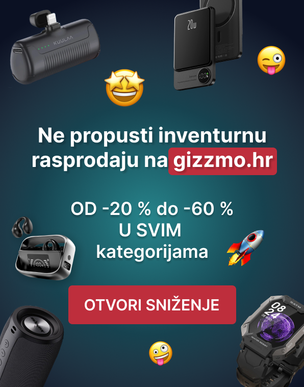 Ne propusti inventurnu rasprodaju na gizzmo.hr - otvori sniženje!>>