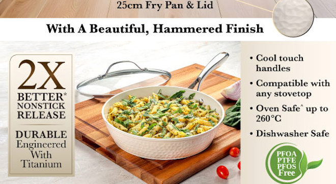 Gotham Steel Hammered Cream 3