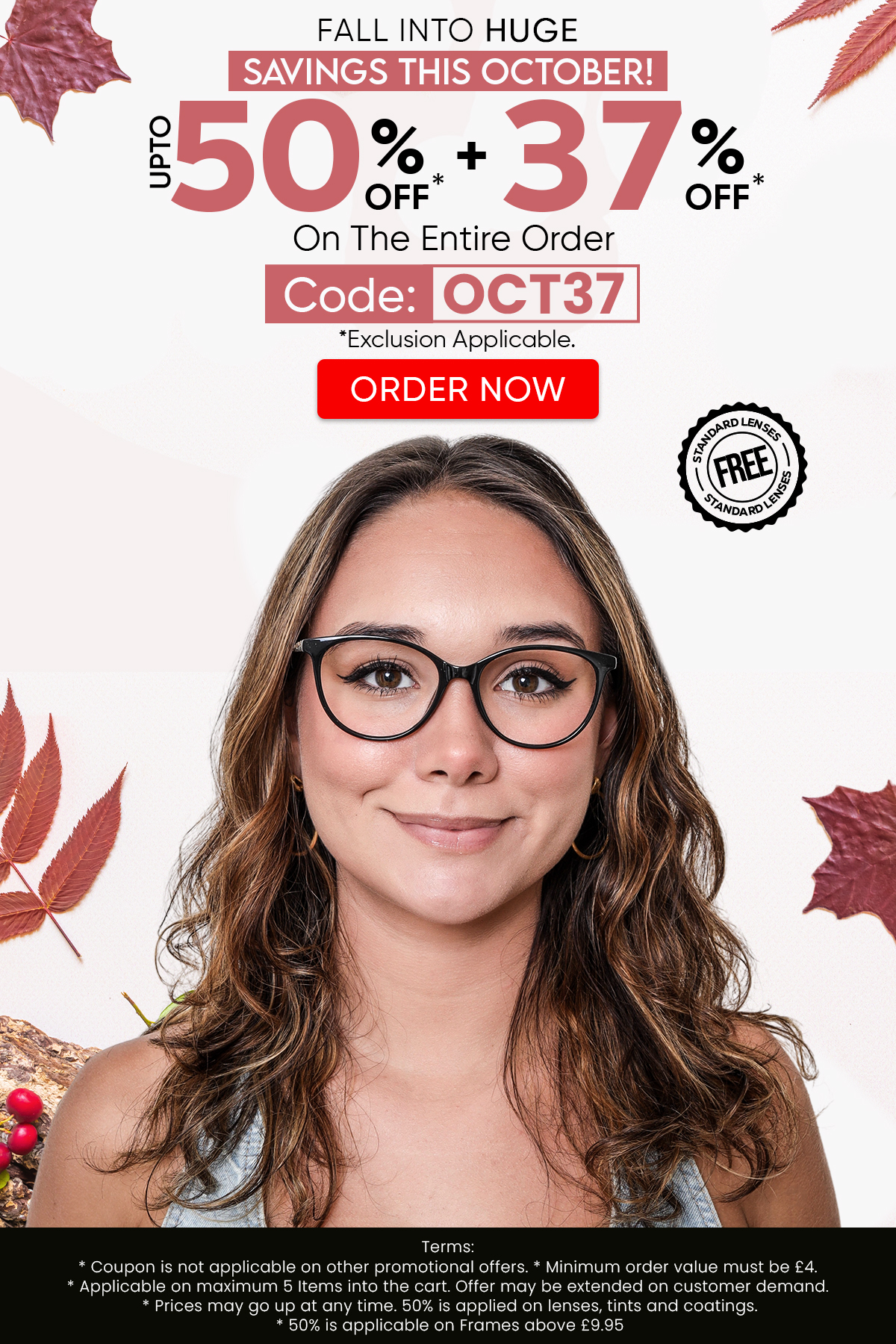 Upto 50% + 37% OFF On The Entire Order CODE: OCT37