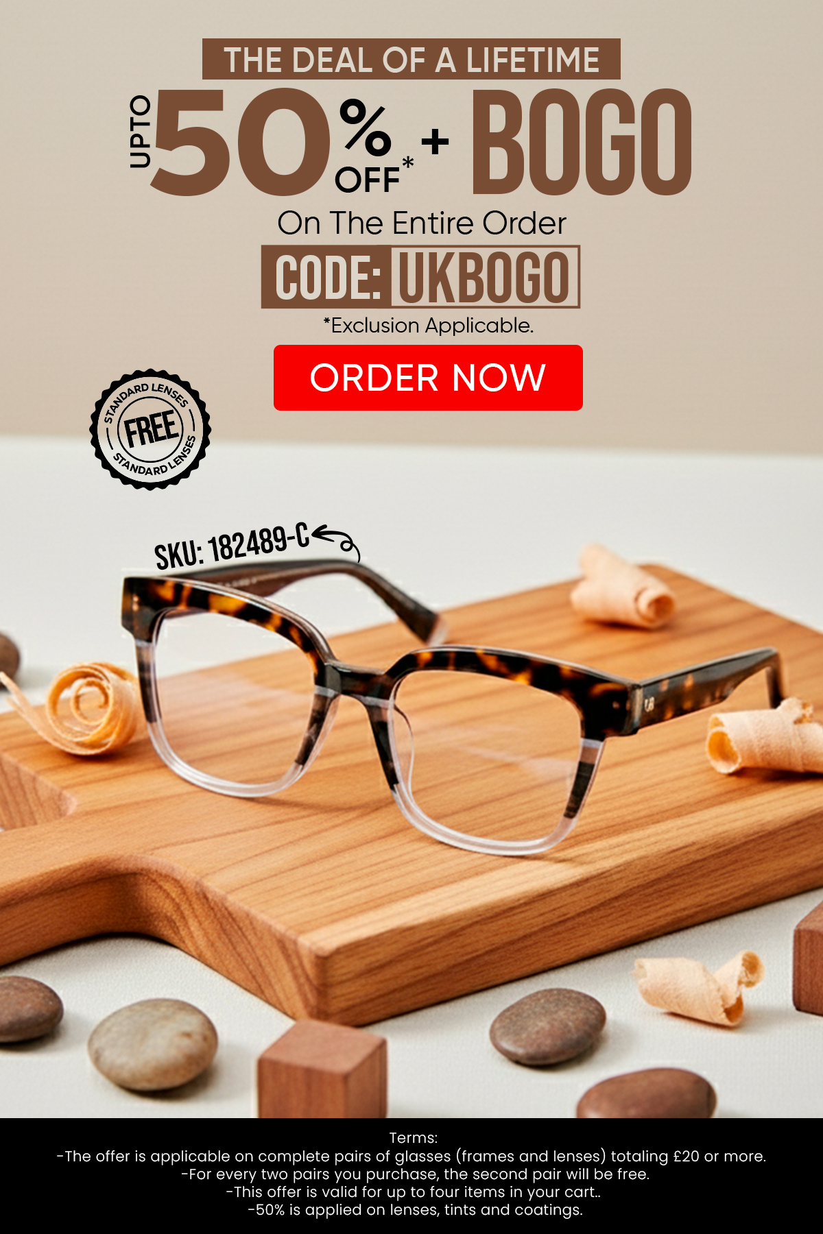 Upto 50% + BOGO (Buy 1, Get 1 Free) CODE: UKBOGO