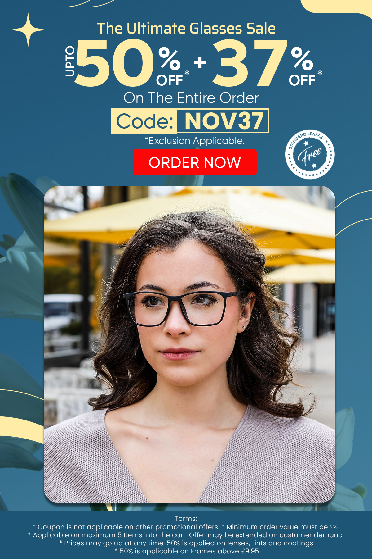 Upto 50% + 37% OFF On The Entire Order CODE: NOV37