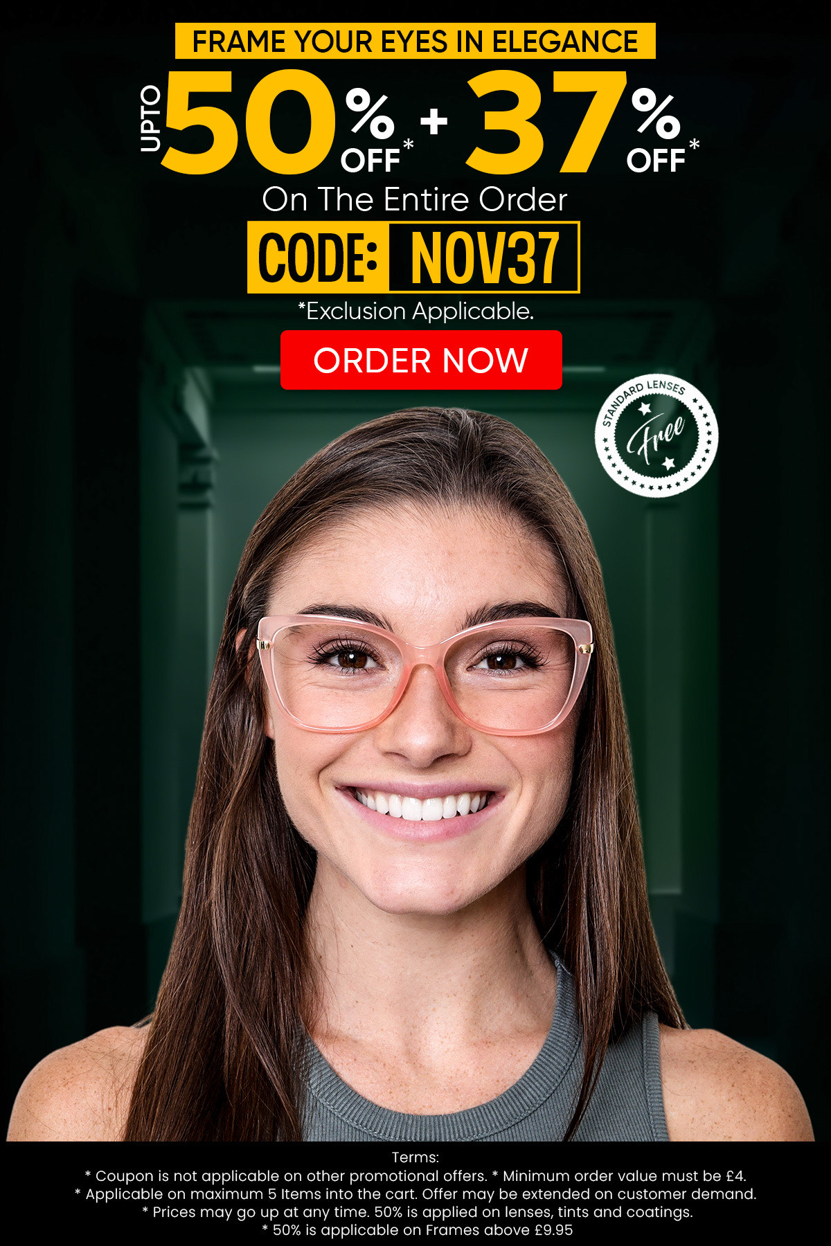 Upto 50% + 37% OFF On The Entire Order CODE: NOV37