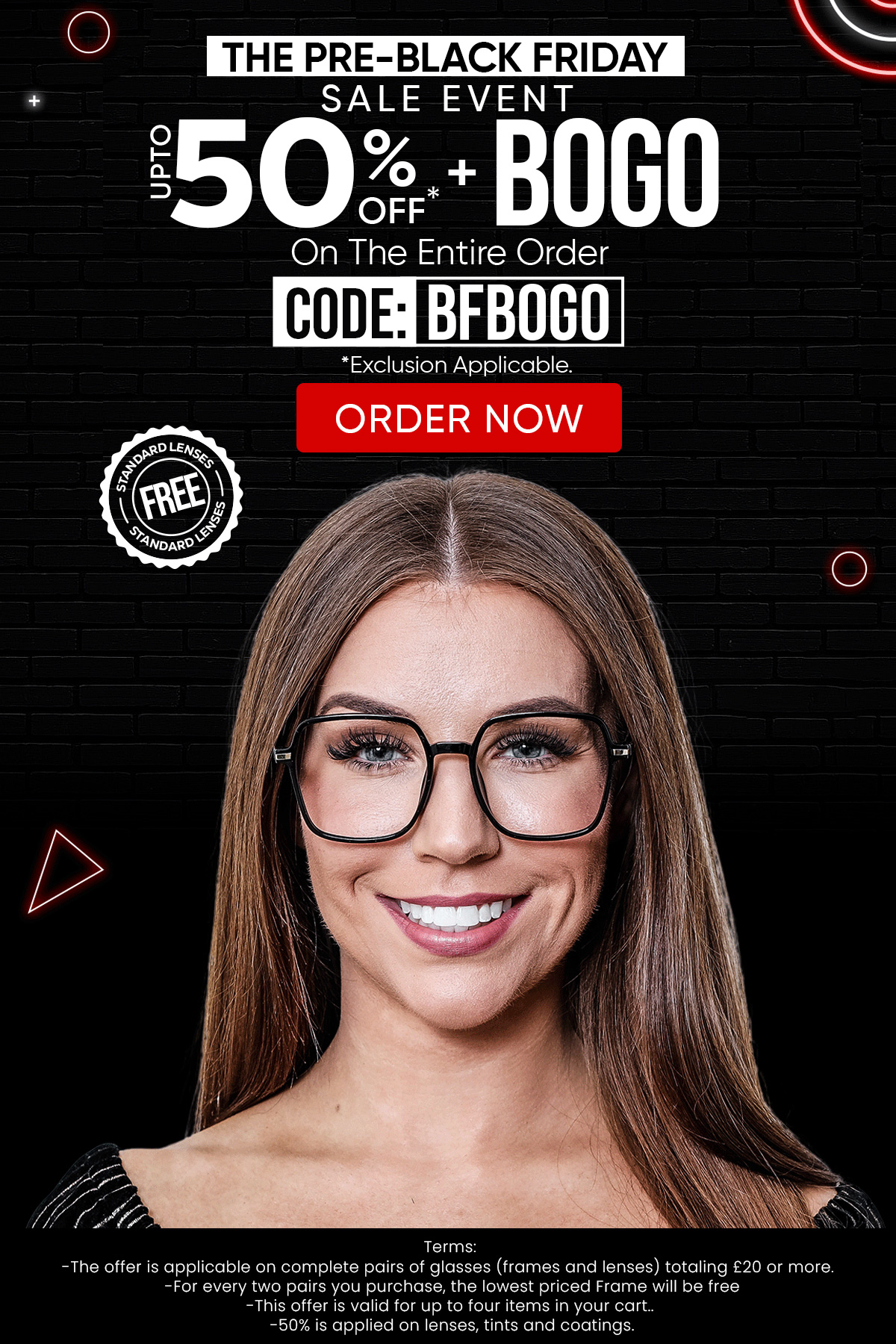 Upto 50% + BOGO (Buy 1, Get 1 Free) CODE: BFBOGO