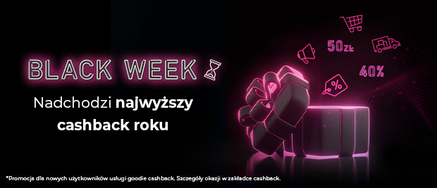 40% cashbacku na start