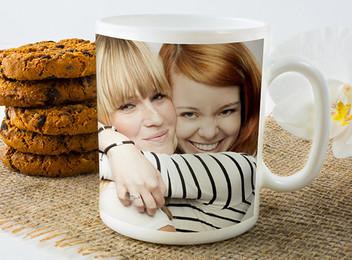 Two Personalised Photo Mugs