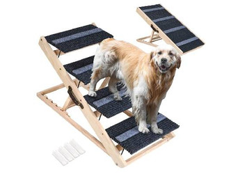 2-in-1 Adjustable Pet Ramp & Stairs