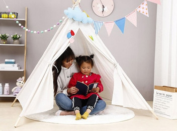 Kids Cotton Teepee Play Tent