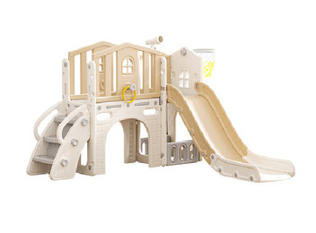 Kids Slide & Basketball Playset