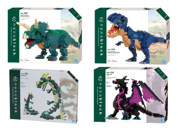 Nanoblock Dinosaurs & Dragon Range