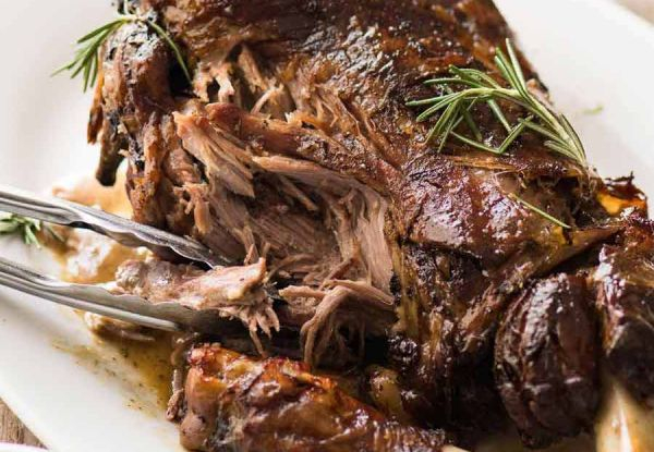 Tender Baked Lamb & Sides