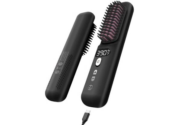 Cordless Hair Straightener Brush