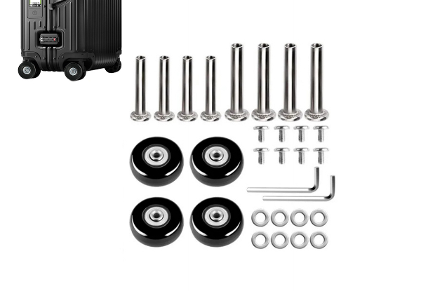 4pcs Luggage Wheel Replacement Kit