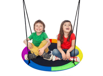 Kids Tree Flying Saucer Swing Set