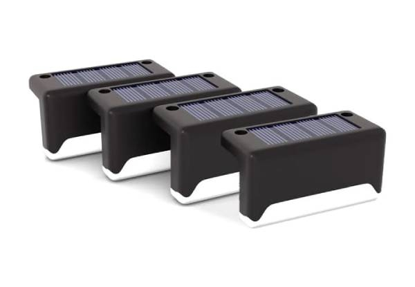 4pcs Outdoor Solar LED Deck Lights