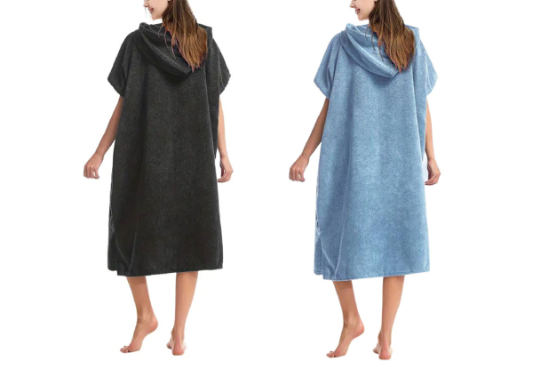 Quick Dry Hooded Towel Bathrobe