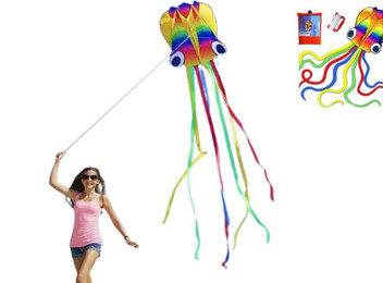 Rainbow Soft Octopus Kite