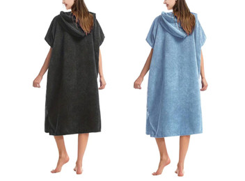 Quick Dry Hooded Towel Bathrobe