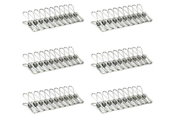 60-Pack of Clothes Pegs