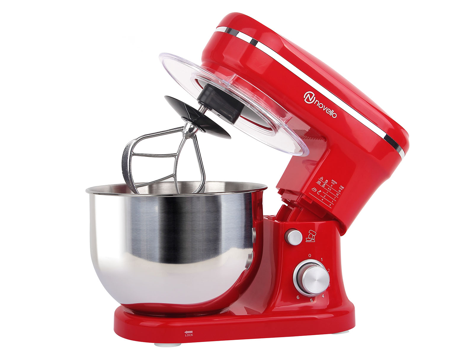 5L Red Electric Stand Mixer