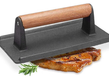 Meat Press with Wood Handle