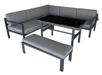 Campania Steel Sofa Set w/ Cover