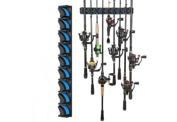 Vertical Wall Mounted Fishing Rack