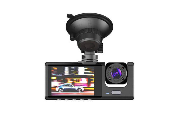 Three-Channel Dash Cam with SD Card