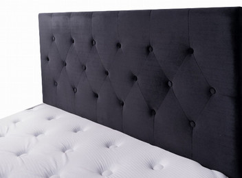 Fenland Velvet Black Headboard