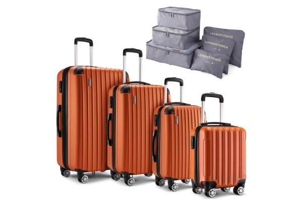 4pcs Hard Shell Luggage Suitcase