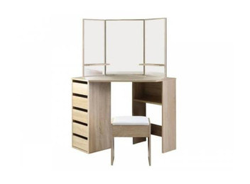 Make-Up Table with Mirror & Stool