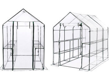 Walk-In Greenhouse Garden Shed