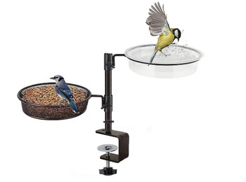 2-in-1 Balcony Bird Feeder