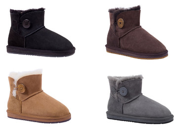 Mini Button Sheepskin UGGs