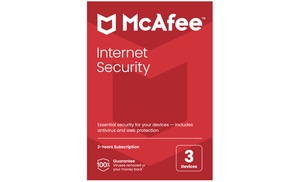 Abonnement de 2 ans à McAfee Internet Security pour 3 appareils