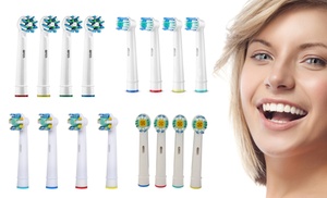 1, 2 ou 4 lots de 4 têtes de brossage compatibles Oral B