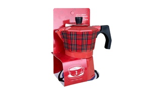 Fantasia Tartan Red koffiezetapparaat