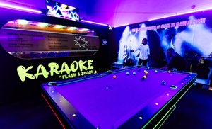 Daag je vrienden uit: een potje blacklight pool bij Flash And Smash