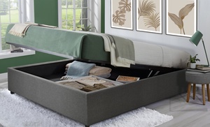 Lit Sampur avec rangement 'Cômes' en tissu Lit Sampur avec rangement 'Cômes' en tissu