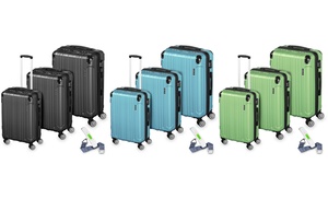 Lot de 3 valises à coque dure  Lot de 3 valises à coque dure