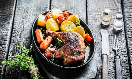 3-gangenmenu met kip van 't spit