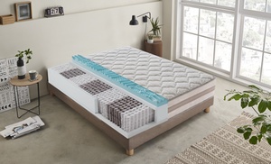 Matelas à ressorts ensachés avec 13 zones de mousse à mémoire de forme Matelas à ressorts ensachés avec 13 zones de mousse à mémoire de forme