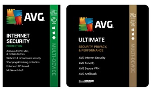 Logiciel AVG Internet Security 2025 ou AVG Ultimate 2025 10 appareils