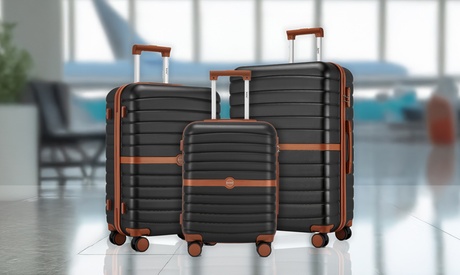 Valise ou set 3 valises en ABS et PC avec design rayé Kono Valise ou set 3 valises en ABS et PC avec design rayé Kono