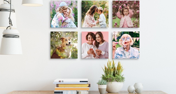 1 à 25 carreaux photo format 20x20 cm avec Photo.Gifts (jusqu'à 85% de réduction)