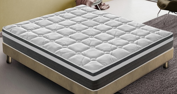 Matelas orthopédique de 30 cm avec gel à mémoire de 13 zones différenciées; livraison offerte